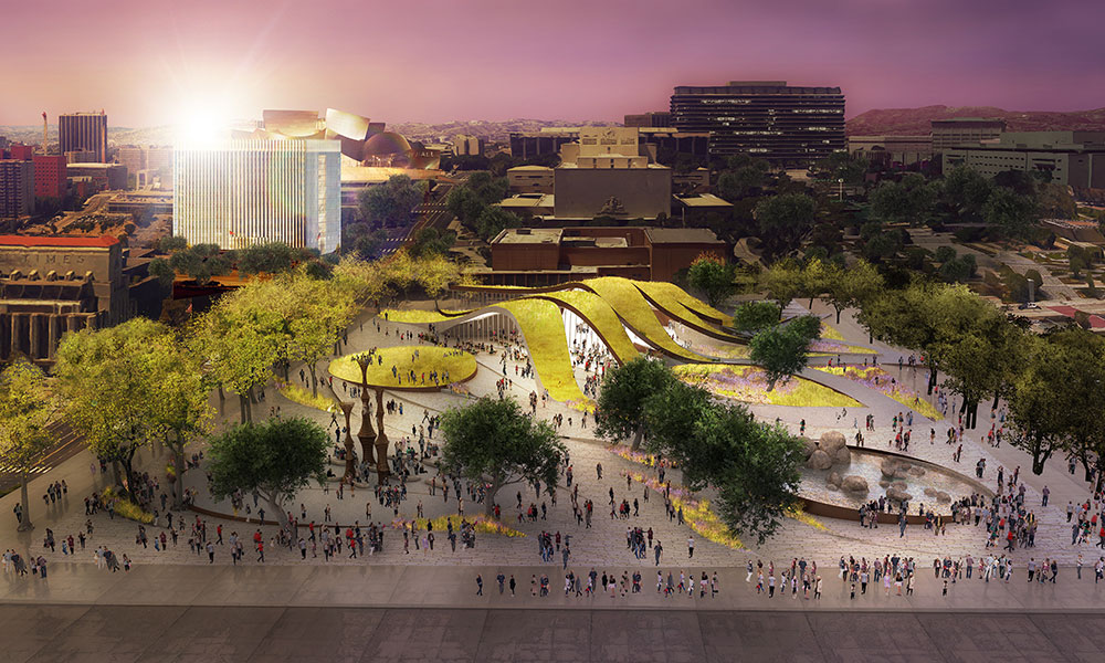 Brooks + Scarpa propone parque público en Los Ángeles