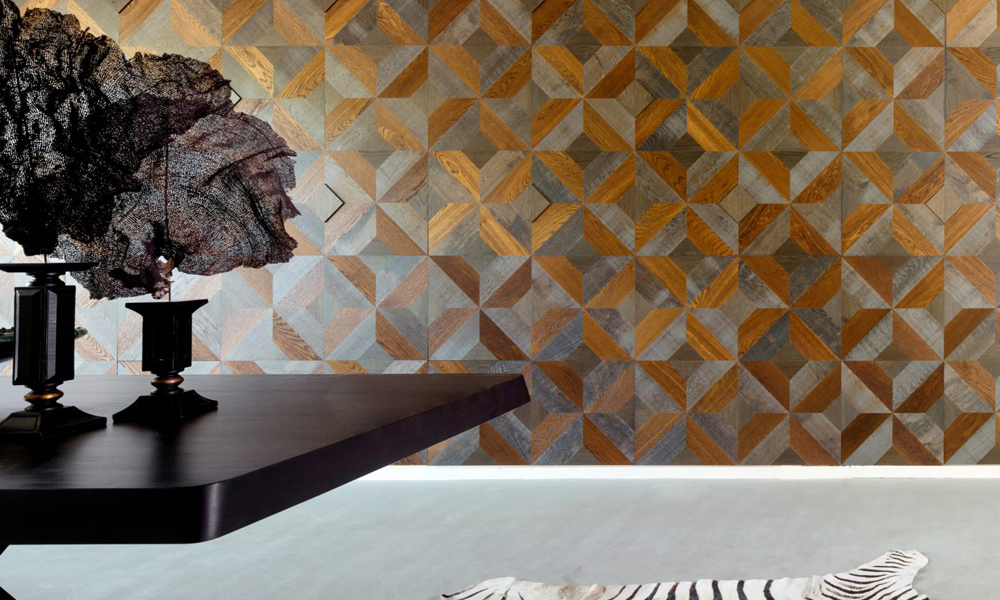 Hakwood diseña azulejos geométricos de madera