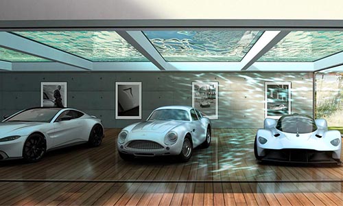 Aston Martin presenta un nuevo diseño de casa enfocado en salvaguardar y exhibir automóviles.