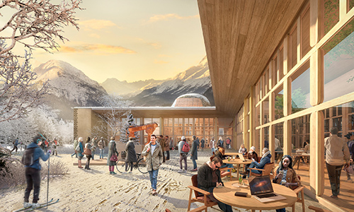 Foster + Partners prepara centro de innovación en los Alpes Suizos.