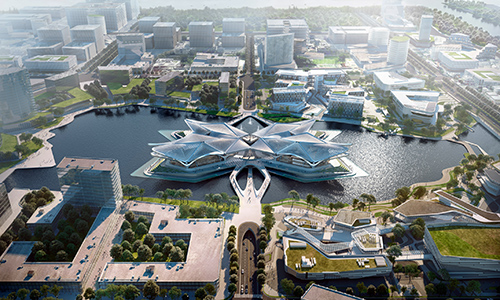 Centro de Arte Cívico Zhuhai Jinwan | Zaha Hadid Architects.