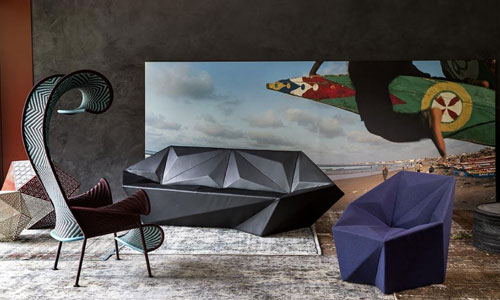 Sillón, sofa de la colección Gemma para la marca Moroso 2016, The Best in design, Daniel Libeskind, diseñador