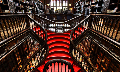 Escaleras librería Lello