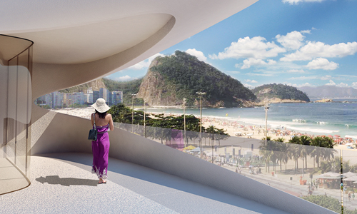 Residencial Casa Atlântica propuesta diseñada por Zaha Hadid