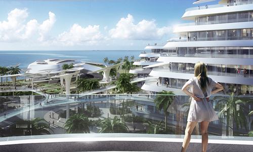 Render de Ocean's Heaven en Hulhumale, Maldivas diseñado por CAA Architects