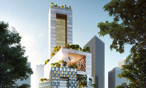 Render. Vanke 3D City un nuevo tipo de rascacielos