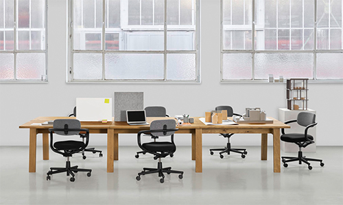 Las mesas están diseñadas para colocarse individualmente o agruparse en oficinas
