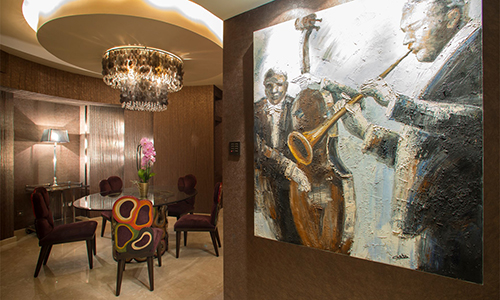 Ceramiche Caesar vistió los interiores y exteriores del Grand Resort Cyprus Hotel.
