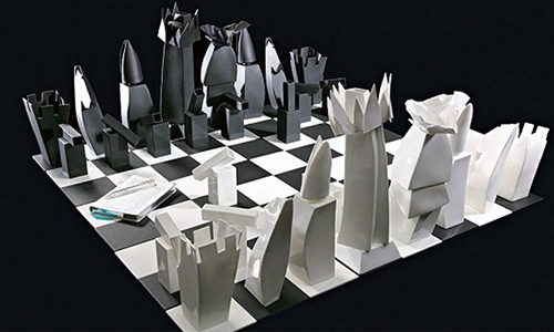 El ajedrez según Frank Ghery.