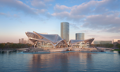 Centro de Arte Cívico Zhuhai Jinwan | Zaha Hadid Architects.