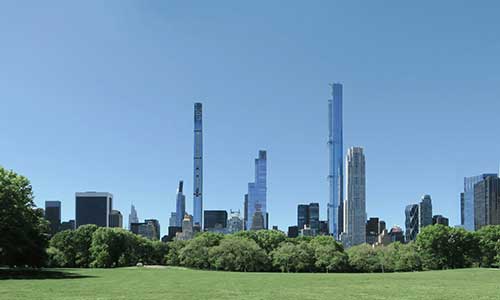 Capturan avances del edificio residencial más alto del mundo en NY.