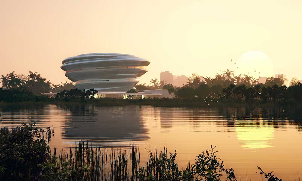 MAD Architects diseña museo futurista en forma de nube