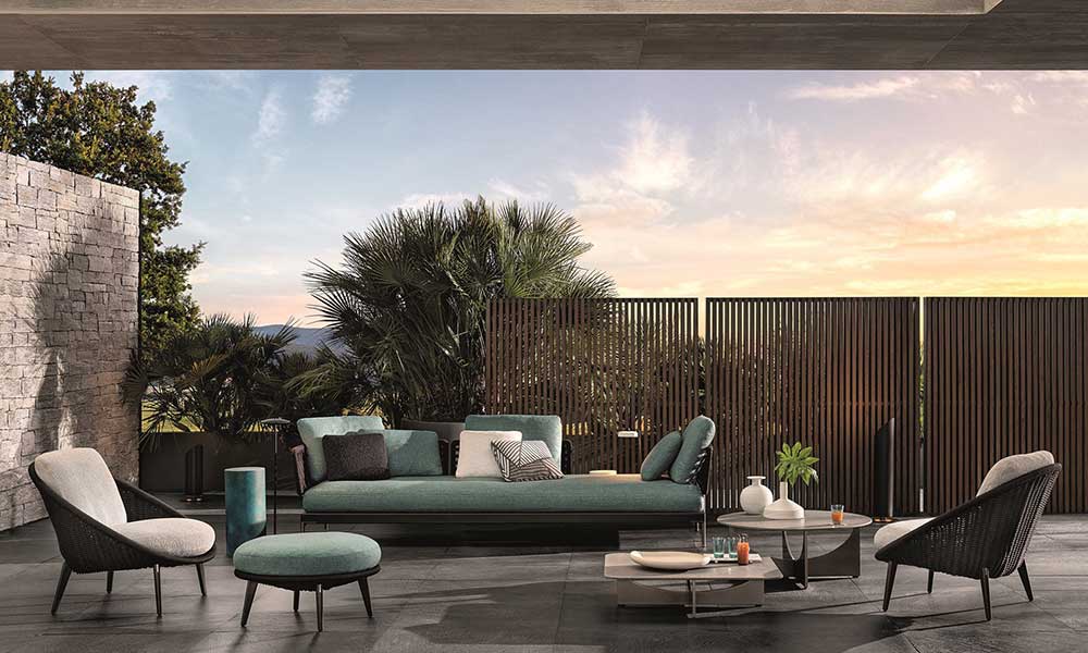 GamFratesi diseñó dos nuevas colecciones de muebles de exterior para Minotti