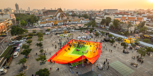 Mega Mat, la instalación efímera de MVRDV en Bangkok.