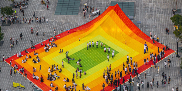 Mega Mat, la instalación efímera de MVRDV en Bangkok.