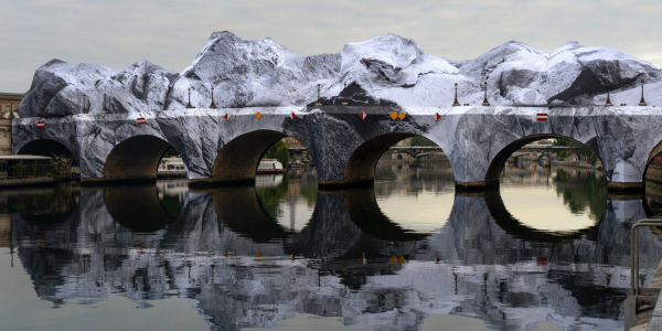 Arte inmersivo sobre el histórico Pont Neuf.